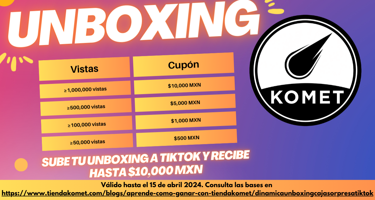 Dinámica - Unboxing en TikTok de Cajas Sorpresa