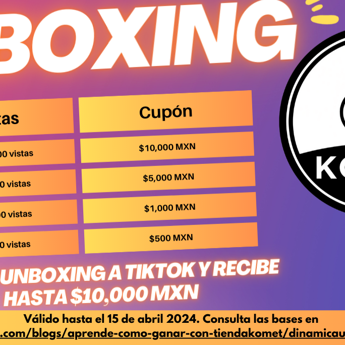 Dinámica - Unboxing en TikTok de Cajas Sorpresa