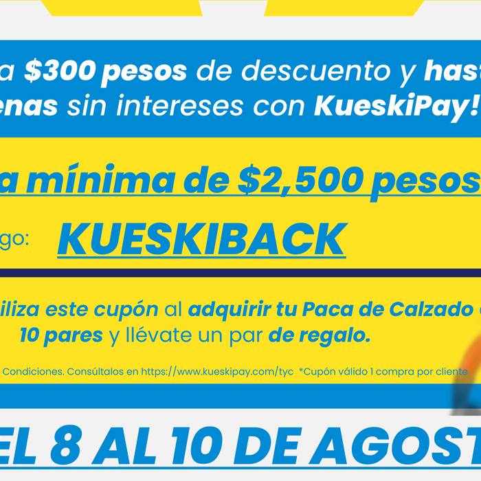 Aprovecha este cupón con KueskiPay y llevate un regalo