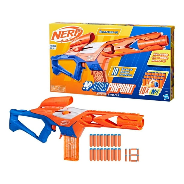 NERF N SERIES LANZADARDOS PINPOINT 18 DARDOS NERF GRADO B