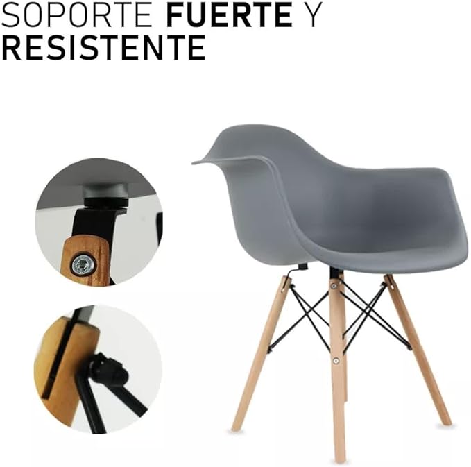 Begônia Home y Deco Set 2 Sillas Moderna Minimalista Juego Oficina Grado B