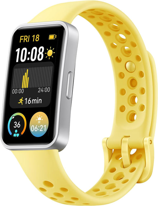 SMARTWATCH HUAWEI BAND 9 SPORT AMARILLO 1.47'' AMOLED, RESISTENTE AL AGUA 5M, BATERÍA 14 DÍAS