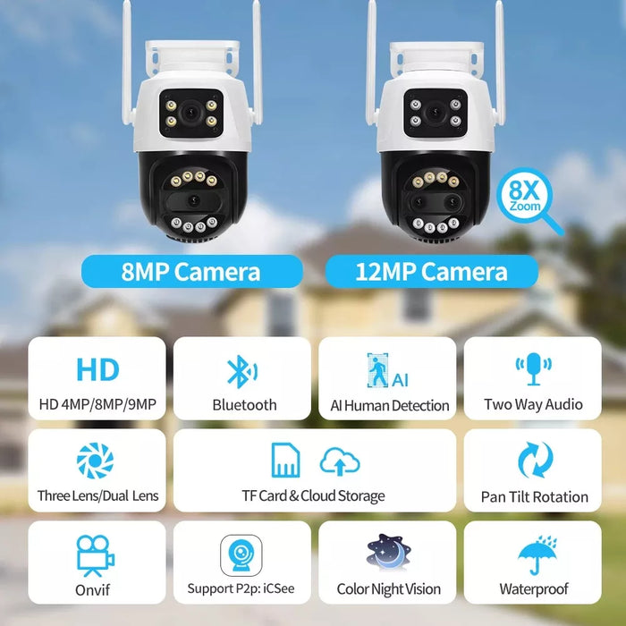 Camara de Seguridad al aire libre con led Grado B