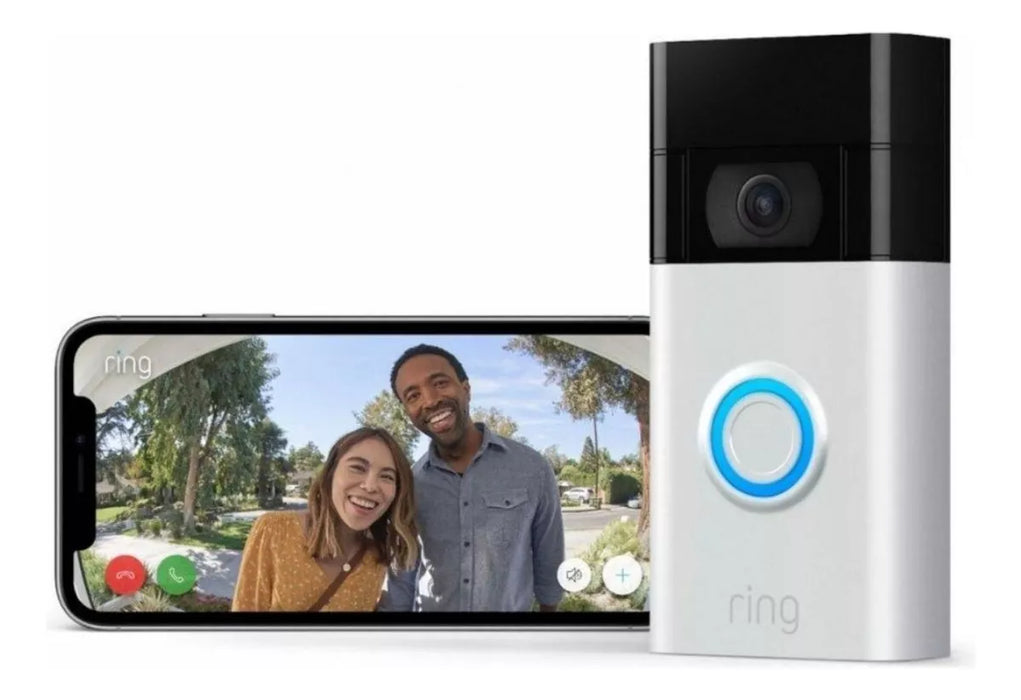 RING VIDEO DOORBELL 1 GEN 2 TIMBRE INTELIGENTE INALAMBRICO COLOR PLATEADO GRADO B