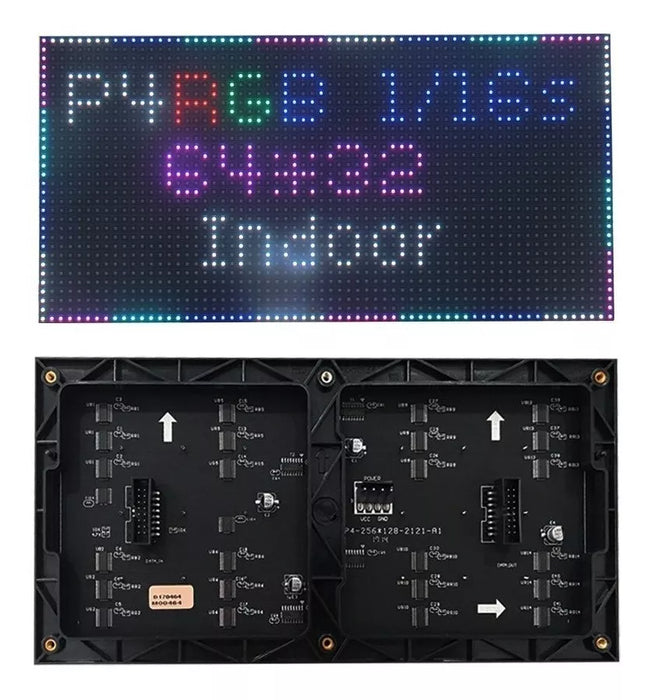 Modulo matriz panel P4 rgb video 32x64