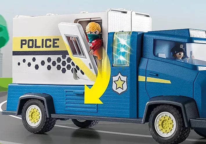 FIGURA PARA ARMAR PLAYMOBIL DUCK ON CALL CAMIÓN DE POLICÍA