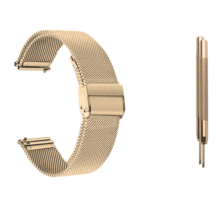 Correa De Metal De Acero Inoxidable color dorada Para Huawei Watch Gt2