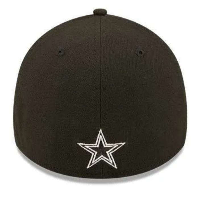 Gorra New Era Dallas Cowboys Sideline NFL 39thirty Elástica Unisex Negro ch/md