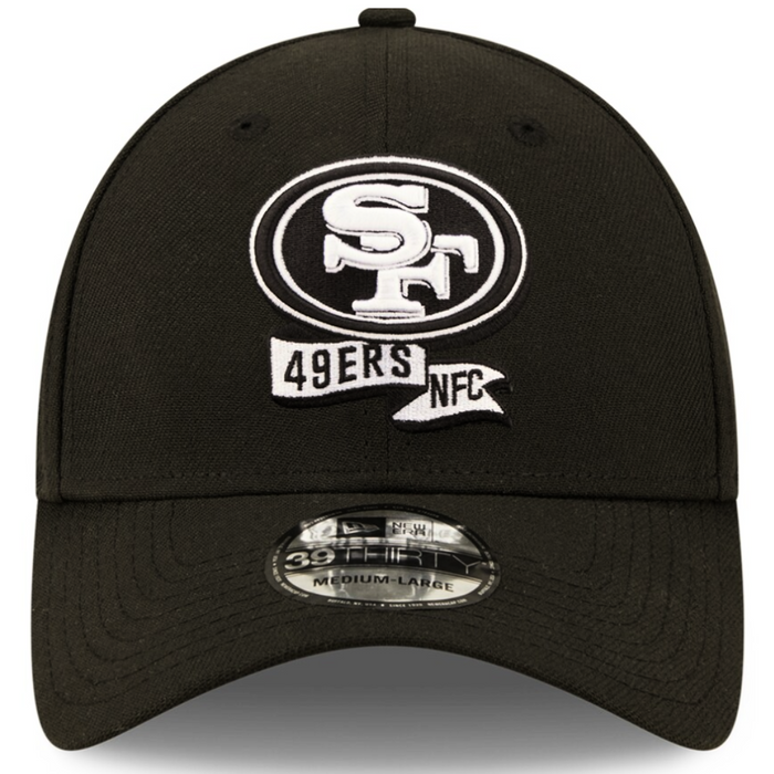 Gorra New Era San Francisco 49ers Sideline NFL 39thirty Elástica Negro ch/md