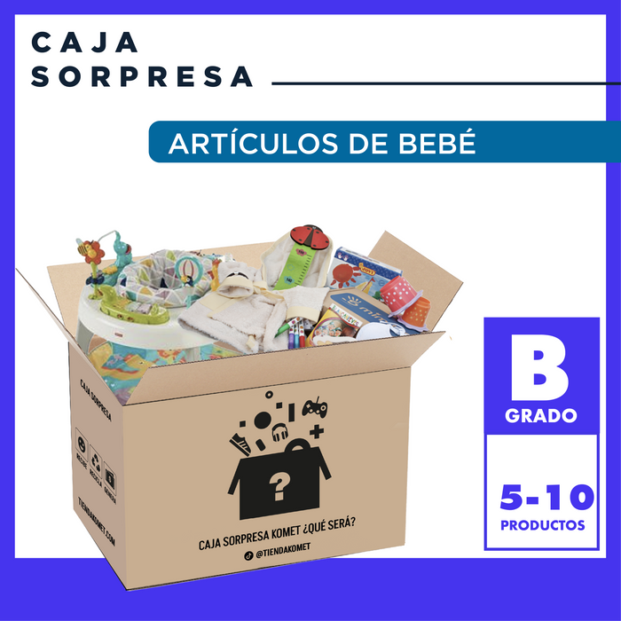 Caja Sorpresa de Artículos de Bebés Grado (A)- 5-10 productos