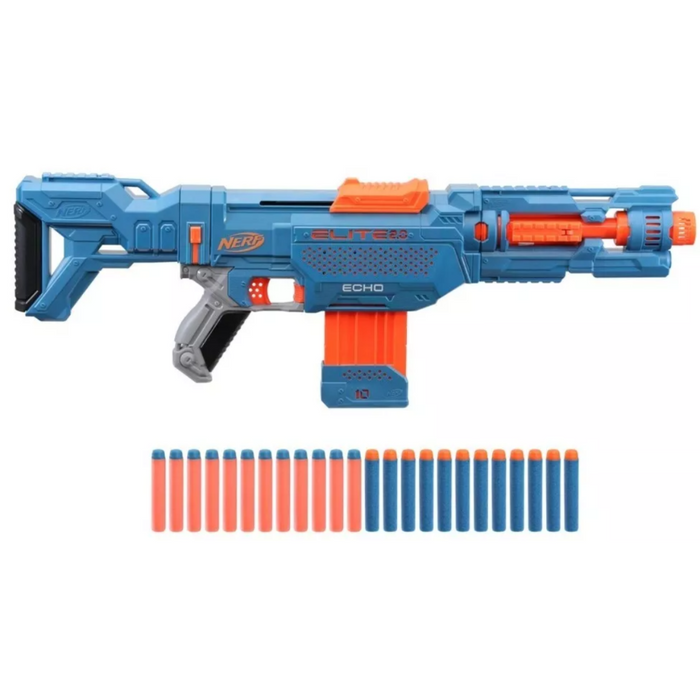 Lanzador Nerf Elite 2.0 Echo Cs 10 4 Rieles 24 Dardos