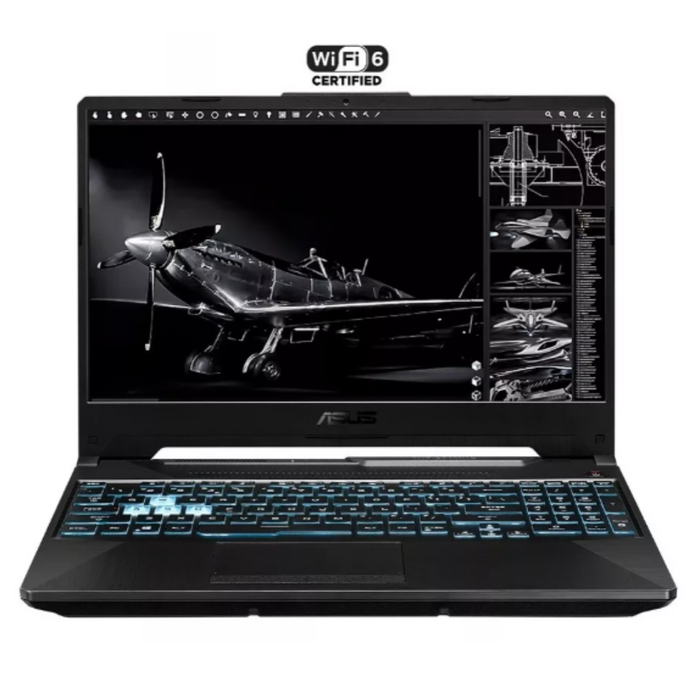Laptop ASUS TUF GAMING Hn010w Ci5 8 512GB RTX2050 más Mochila Color Graphite Black