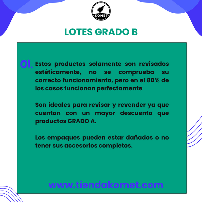 LOTE GRADO B-5 Productos de Electrónica.