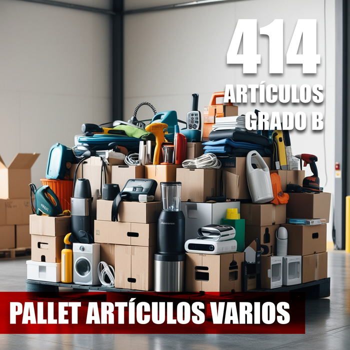 PALLET CON 414 ARTÍCULOS VARIOS GRADO B