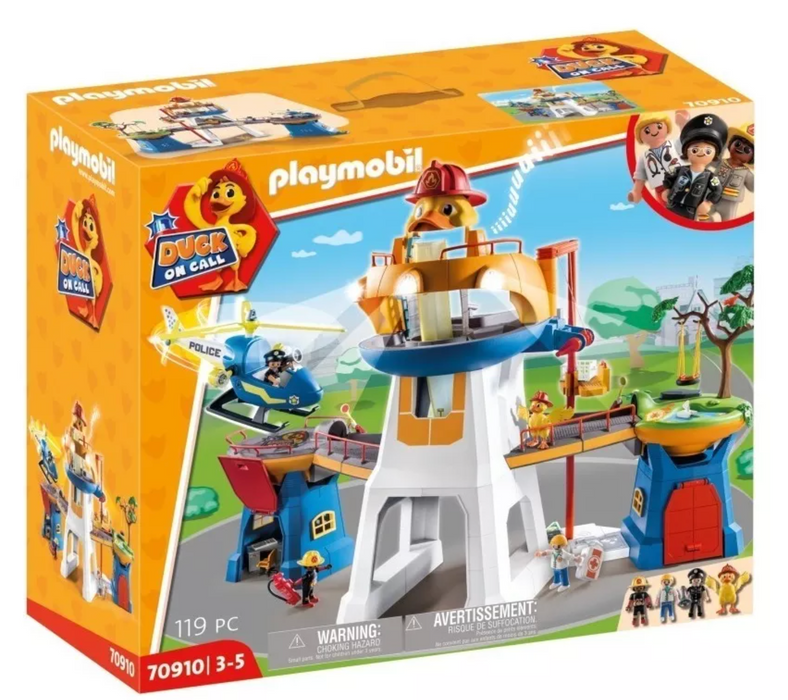 FIGURA ARMABLE PLAYMOBIL DUCK ON CALL CUARTEL GENERAL 119 PC