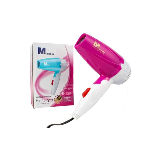 MINI SECADORA CABELLO PORTATIL PELO VIAJE 1200W POTENTE ROSA GRADO B