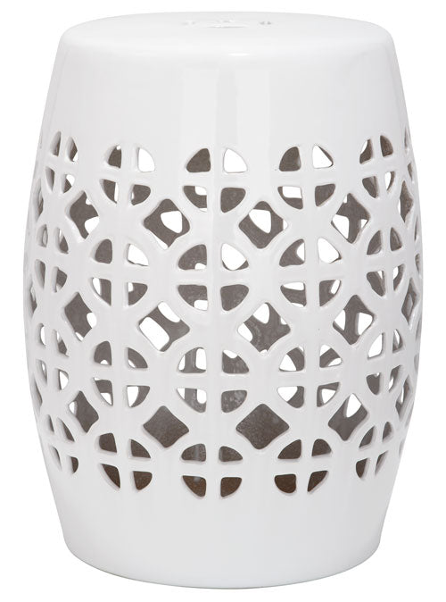 SAFAVIEH ACS4508A GARDEN STOOL COLOR WHITE