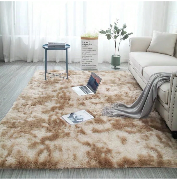 200X240CM ALFOMBRA DECORATIVA FELPA SUAVE DE SALA DORMITORIO BEIGE