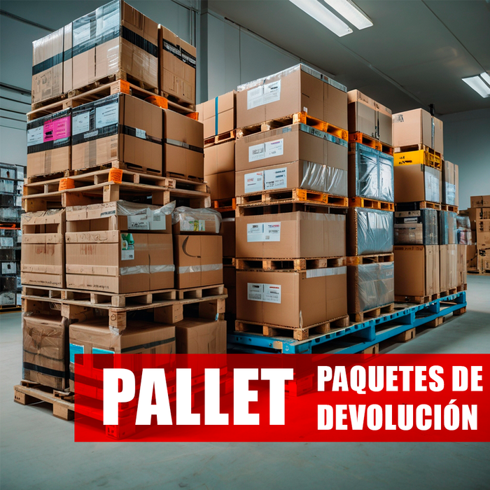 Pallet de paquetes de devolución ¡Oportunidad de Oro! Tarimas de Devolución: Un Tesoro Escondido para tu Negocio