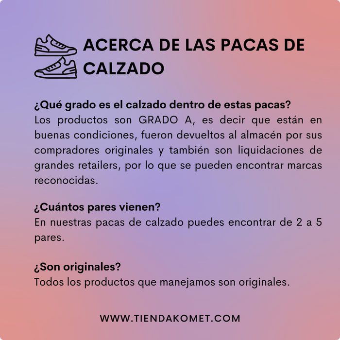 Mini Paca de Zapatos para Mujer - Grado A (2-5 pares) - TiendaKomet México
